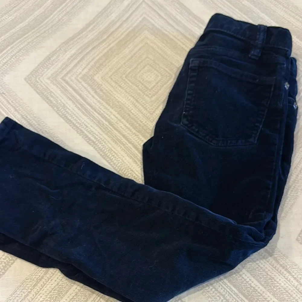 Crewcuts Boys Dark Blue Stretch Adjustable Waist Corduroy Pants - Size 6